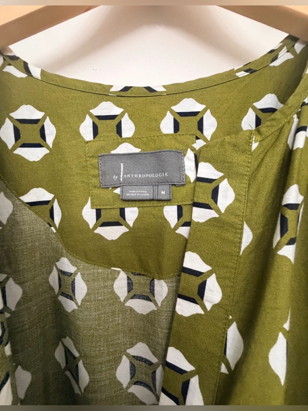 Anthropologie Olive Green Patterned somerset Maxi Dress - Picture 8 of 11